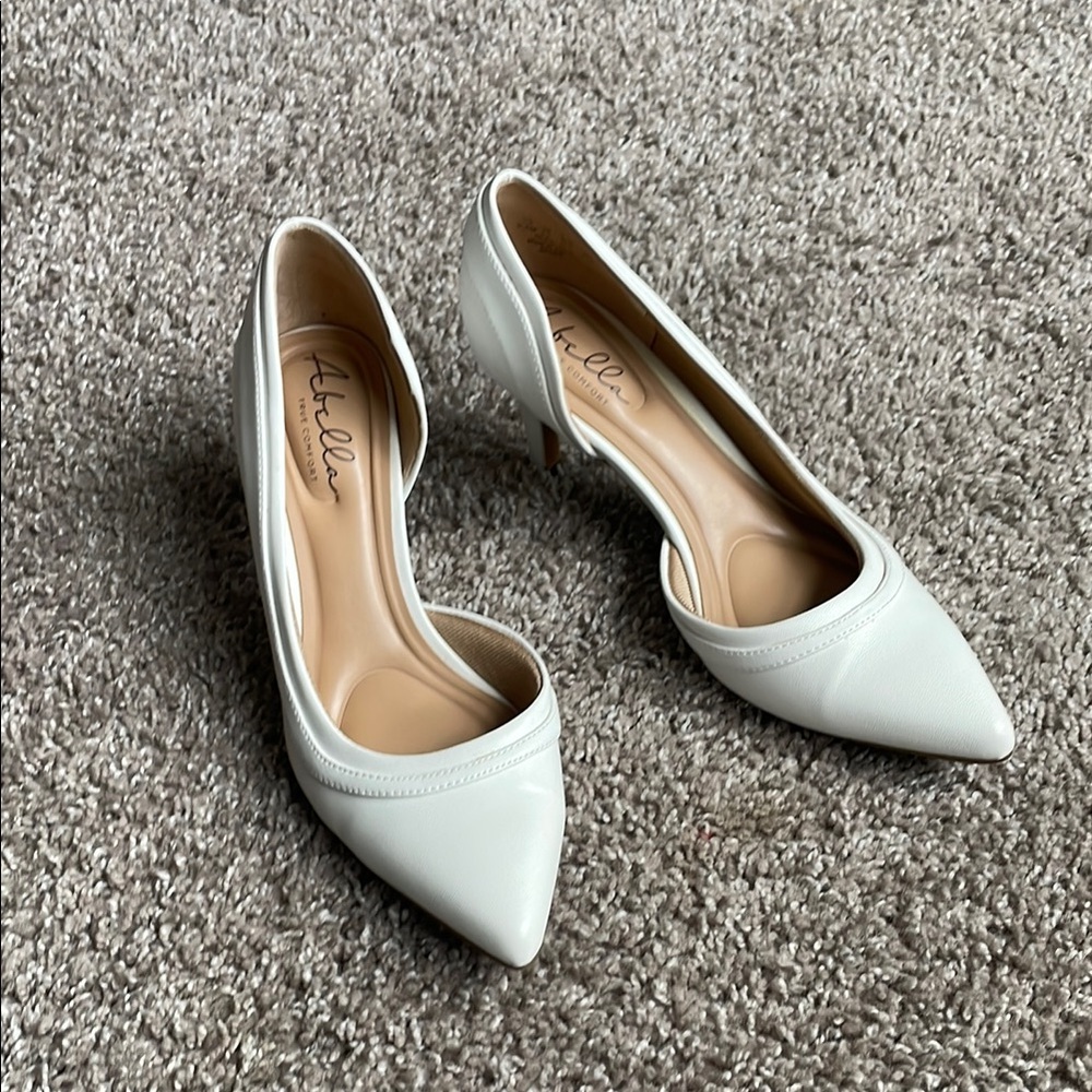 Abella White High Heels - True Comfort